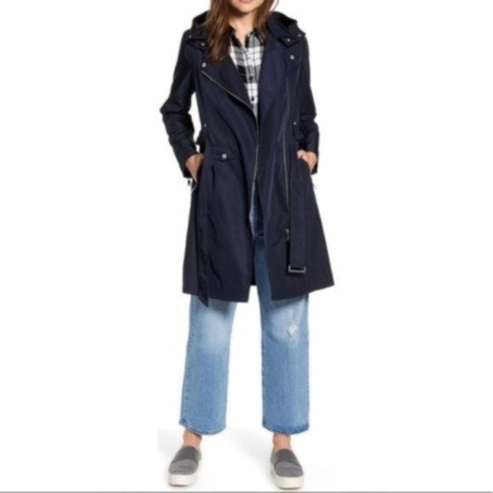 *Sold* ANTHROPOLOGIE Avec Les Filles Water Resistant Navy Jacket NWT XS